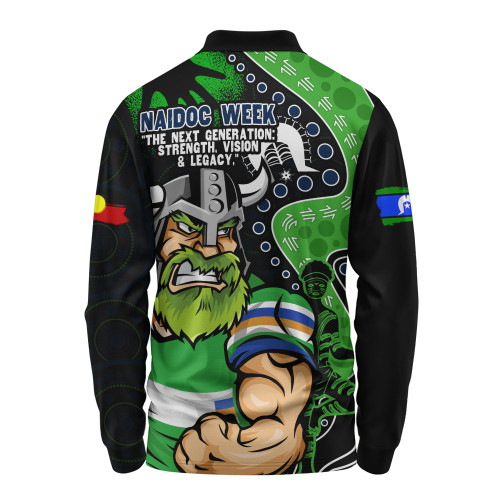 Canberra Raiders Long Sleeve Polo Shirt NAIDOC Indigenous Warrior Spirit