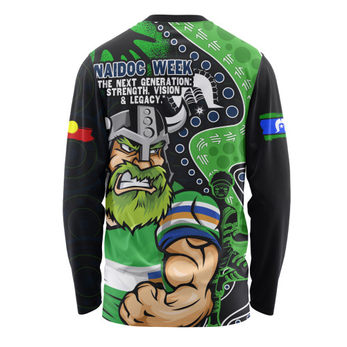 Canberra Raiders Long Sleeve T-shirt NAIDOC Indigenous Warrior Spirit Canberra Raiders Long Sleeve T-shirt NAIDOC Indigenous Warrior Spirit