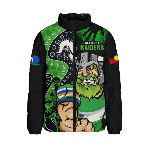 Canberra Raiders Padded Jacket NAIDOC Indigenous Warrior Spirit