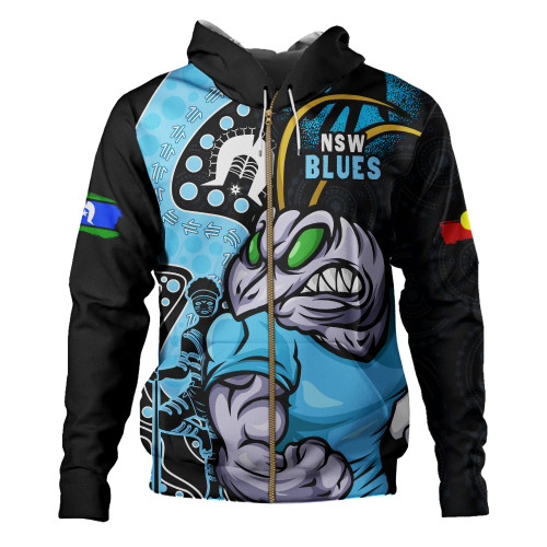 New South Wales Blues Hoodie NAIDOC Indigenous Warrior Spirit