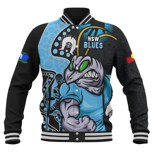 New South Wales Blues Baseball Jacket NAIDOC Indigenous Warrior Spirit