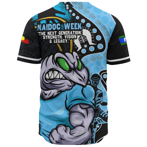 New South Wales Blues Baseball Shirt NAIDOC Indigenous Warrior Spirit New South Wales Blues Baseball Shirt NAIDOC Indigenous Warrior Spirit
