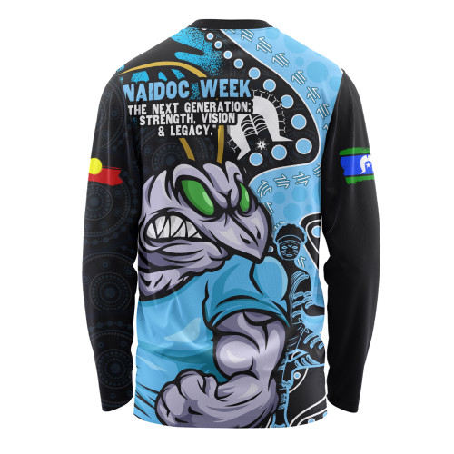 New South Wales Blues Long Sleeve T-shirt NAIDOC Indigenous Warrior Spirit
