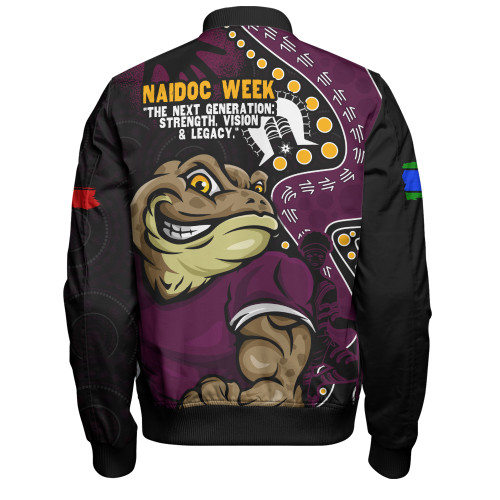 Queensland Maroons Bomber Jacket NAIDOC Indigenous Warrior Spirit Queensland Maroons Bomber Jacket NAIDOC Indigenous Warrior Spirit