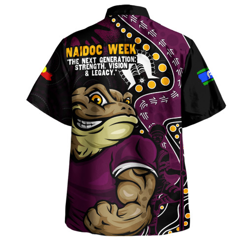 Queensland Maroons Hawaiian Shirt NAIDOC Indigenous Warrior Spirit