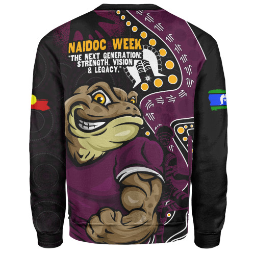 Queensland Maroons Sweatshirt NAIDOC Indigenous Warrior Spirit Queensland Maroons Sweatshirt NAIDOC Indigenous Warrior Spirit