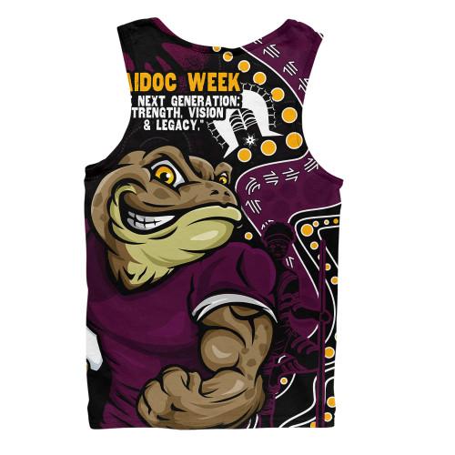 Queensland Maroons Men Singlet NAIDOC Indigenous Warrior Spirit