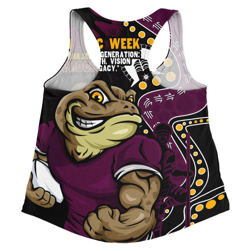 Queensland Maroons Women Racerback Singlet NAIDOC Indigenous Warrior Spirit Queensland Maroons Women Racerback Singlet NAIDOC Indigenous Warrior Spirit