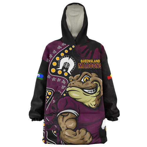 Queensland Maroons Snug Hoodie NAIDOC Indigenous Warrior Spirit