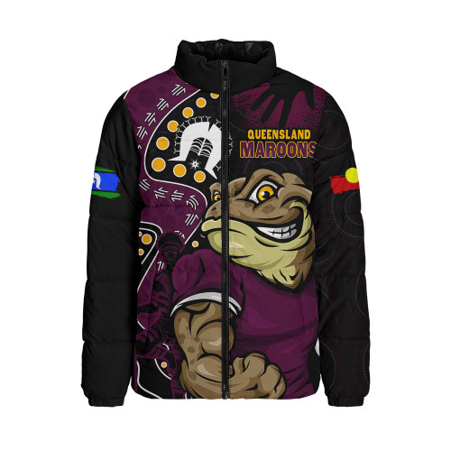 Queensland Maroons Padded Jacket NAIDOC Indigenous Warrior Spirit
