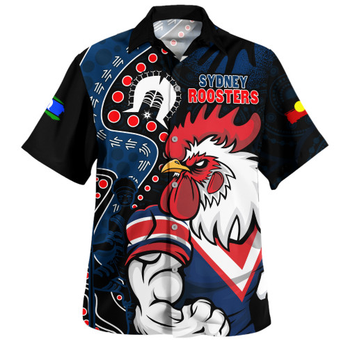 Sydney Roosters Hawaiian Shirt NAIDOC Indigenous Warrior Spirit