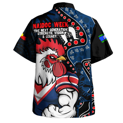 Sydney Roosters Hawaiian Shirt NAIDOC Indigenous Warrior Spirit