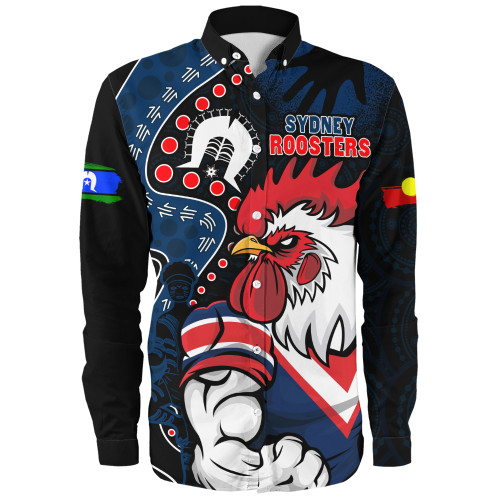 Sydney Roosters Long Sleeve Shirt NAIDOC Indigenous Warrior Spirit