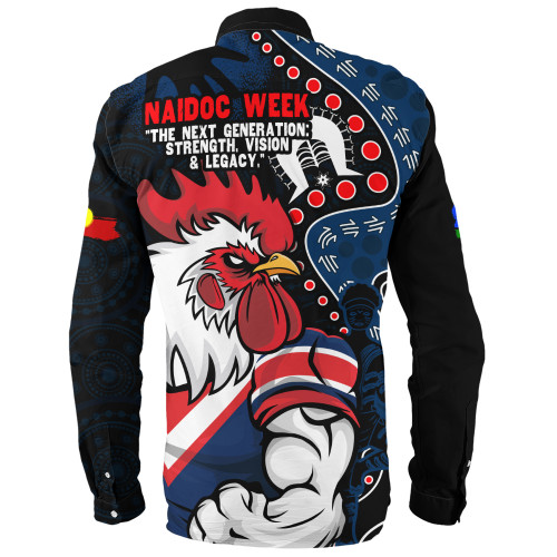 Sydney Roosters Long Sleeve Shirt NAIDOC Indigenous Warrior Spirit