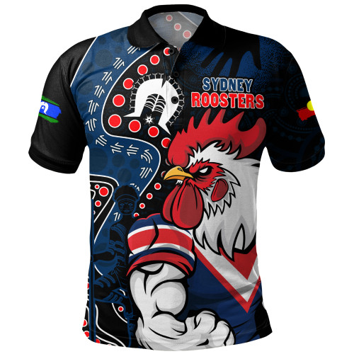 Sydney Roosters Polo Shirt NAIDOC Indigenous Warrior Spirit