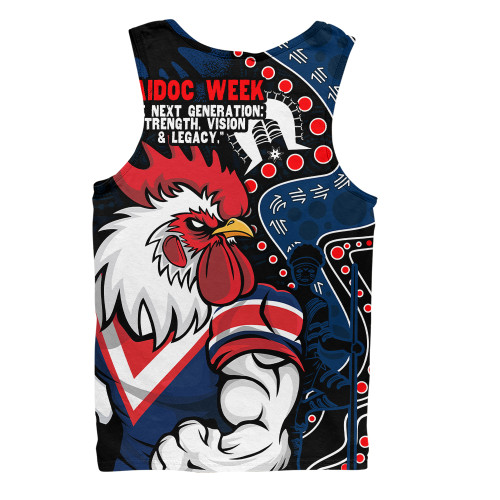 Sydney Roosters Men Singlet NAIDOC Indigenous Warrior Spirit