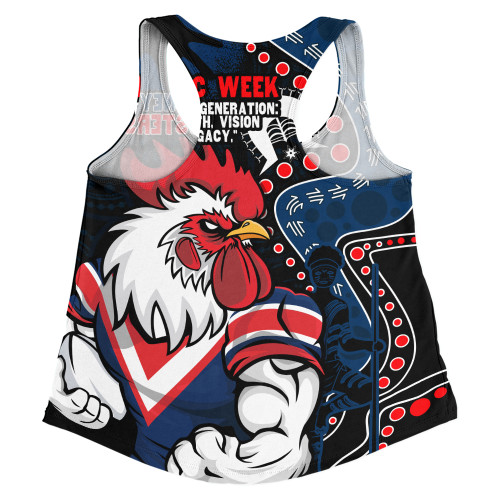 Sydney Roosters Women Racerback Singlet NAIDOC Indigenous Warrior Spirit