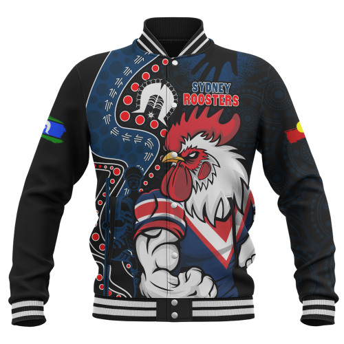 Sydney Roosters Baseball Jacket NAIDOC Indigenous Warrior Spirit