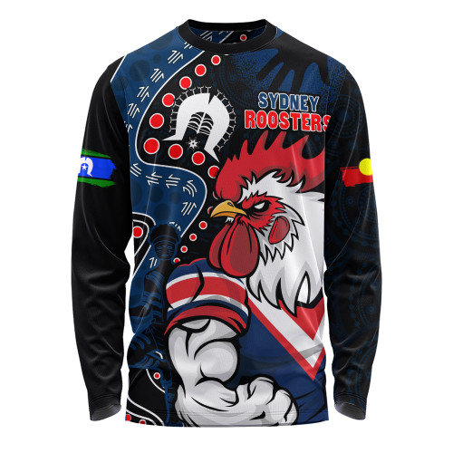 Sydney Roosters Long Sleeve T-shirt NAIDOC Indigenous Warrior Spirit