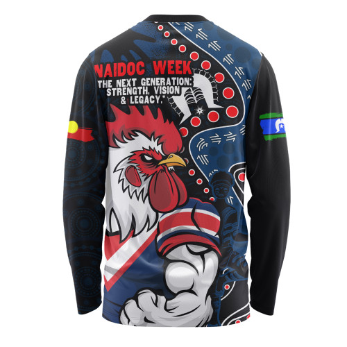 Sydney Roosters Long Sleeve T-shirt NAIDOC Indigenous Warrior Spirit