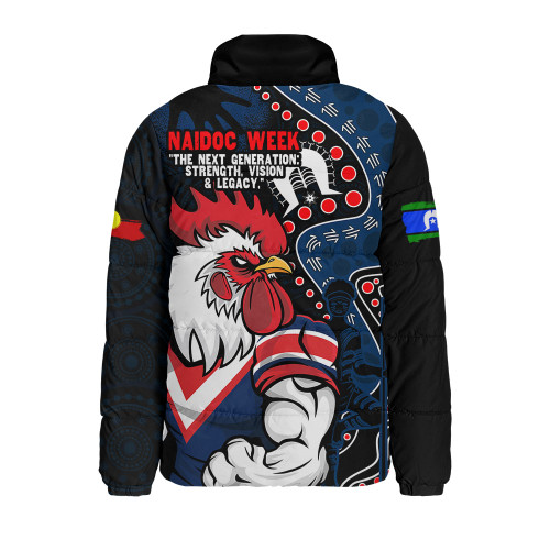 Sydney Roosters Padded Jacket NAIDOC Indigenous Warrior Spirit