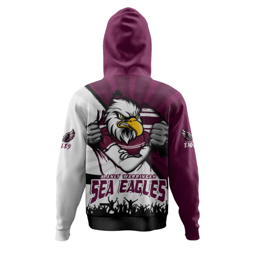 Manly Warringah Sea Eagles Hoodie Fearless Soul Series Manly Warringah Sea Eagles Hoodie Fearless Soul Series