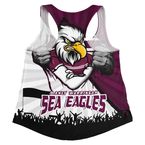 Manly Warringah Sea Eagles Women Racerback Singlet Fearless Soul Series
