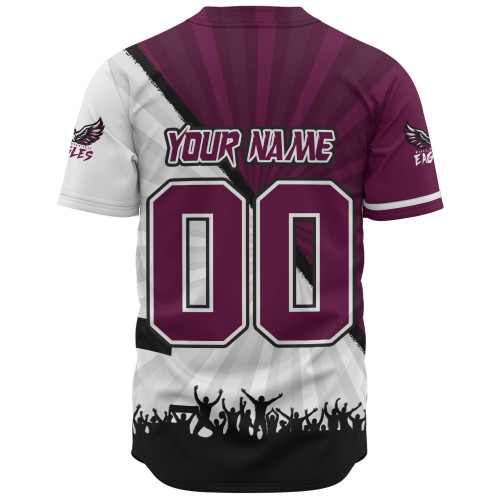 Manly Warringah Sea Eagles Baseball Shirt Fearless Soul Series Manly Warringah Sea Eagles Baseball Shirt Fearless Soul Series
