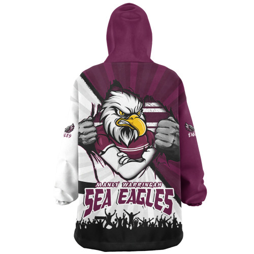Manly Warringah Sea Eagles Snug Hoodie Fearless Soul Series