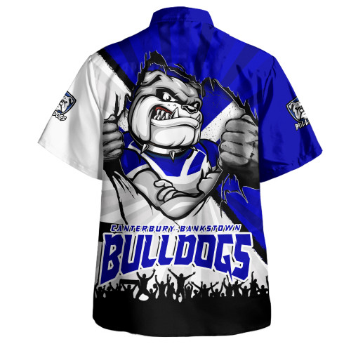 Canterbury-Bankstown Bulldogs Hawaiian Shirt Fearless Soul Series Canterbury-Bankstown Bulldogs Hawaiian Shirt Fearless Soul Series