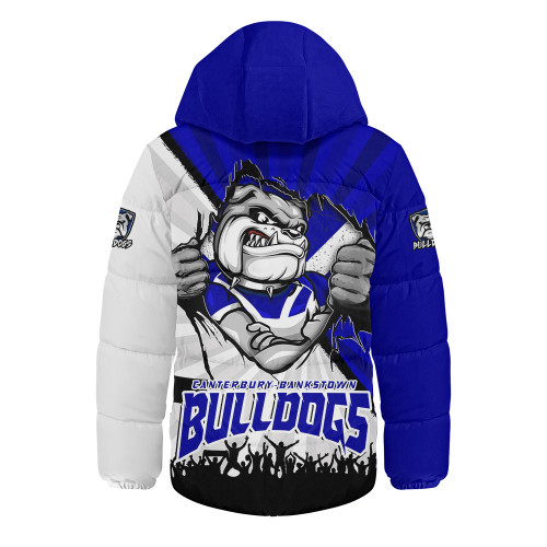 Canterbury-Bankstown Bulldogs Hooded Padded Jacket Fearless Soul Series