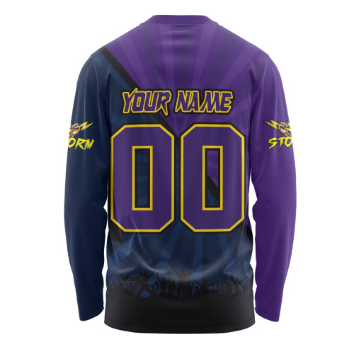 Melbourne Storm Long Sleeve T-shirt Fearless Soul Series Melbourne Storm Long Sleeve T-shirt Fearless Soul Series