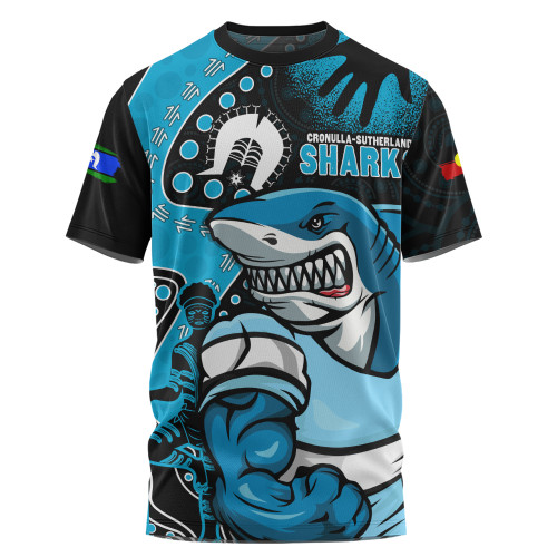 Cronulla-Sutherland Sharks T-Shirt NAIDOC Indigenous Warrior Spirit
