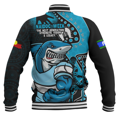 Cronulla-Sutherland Sharks Baseball Jacket NAIDOC Indigenous Warrior Spirit Cronulla-Sutherland Sharks Baseball Jacket NAIDOC Indigenous Warrior Spirit