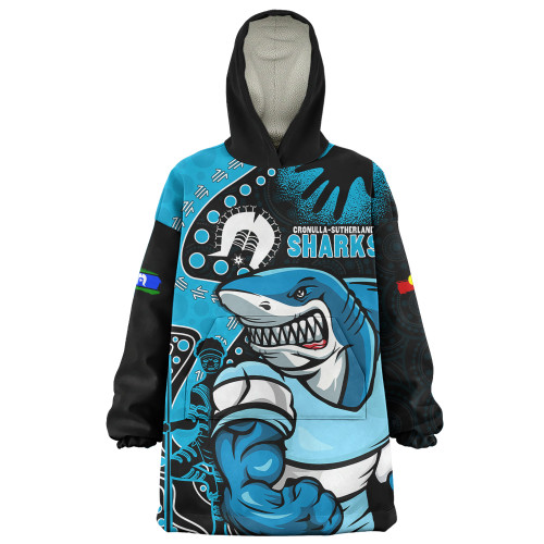 Cronulla-Sutherland Sharks Snug Hoodie NAIDOC Indigenous Warrior Spirit