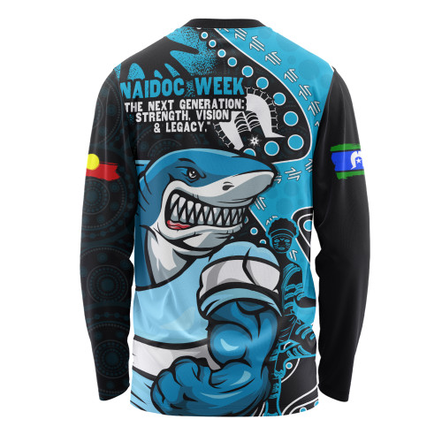 Cronulla-Sutherland Sharks Long Sleeve T-shirt NAIDOC Indigenous Warrior Spirit