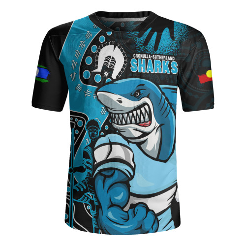 Cronulla-Sutherland Sharks Rugby Jersey NAIDOC Indigenous Warrior Spirit