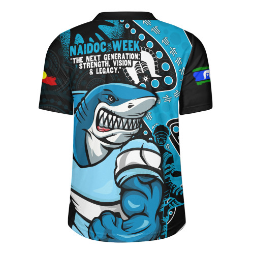 Cronulla-Sutherland Sharks Rugby Jersey NAIDOC Indigenous Warrior Spirit