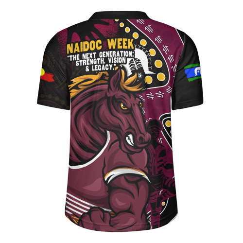 Brisbane Broncos Rugby Jersey NAIDOC Indigenous Warrior Spirit