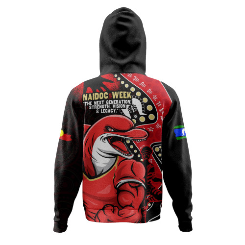 Redcliffe Dolphins Hoodie NAIDOC Indigenous Warrior Spirit