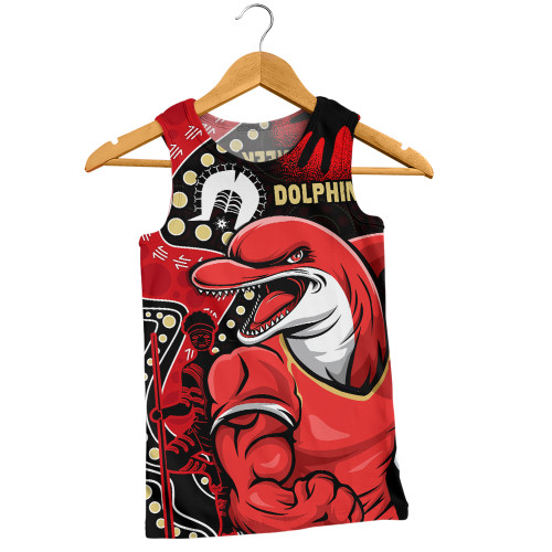 Redcliffe Dolphins Men Singlet NAIDOC Indigenous Warrior Spirit