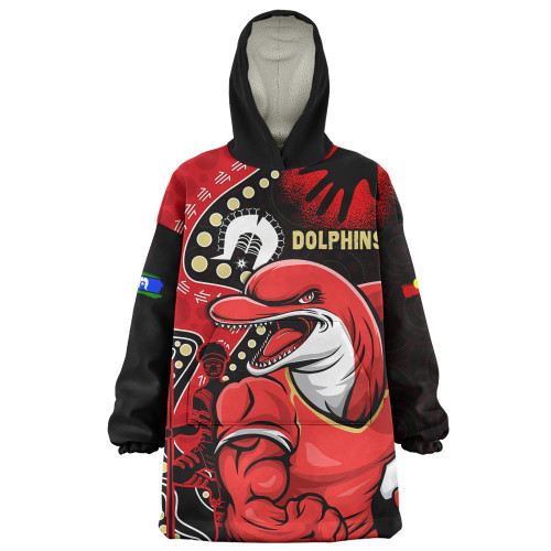 Redcliffe Dolphins Snug Hoodie NAIDOC Indigenous Warrior Spirit
