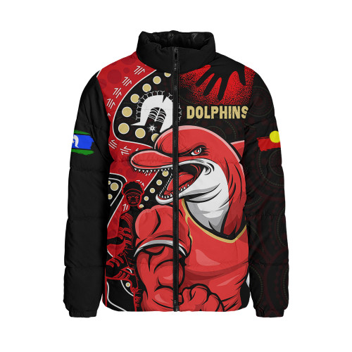 Redcliffe Dolphins Padded Jacket NAIDOC Indigenous Warrior Spirit