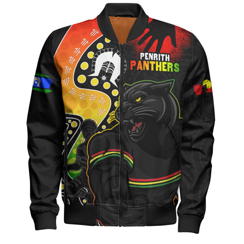 Penrith Panthers Bomber Jacket NAIDOC Indigenous Warrior Spirit