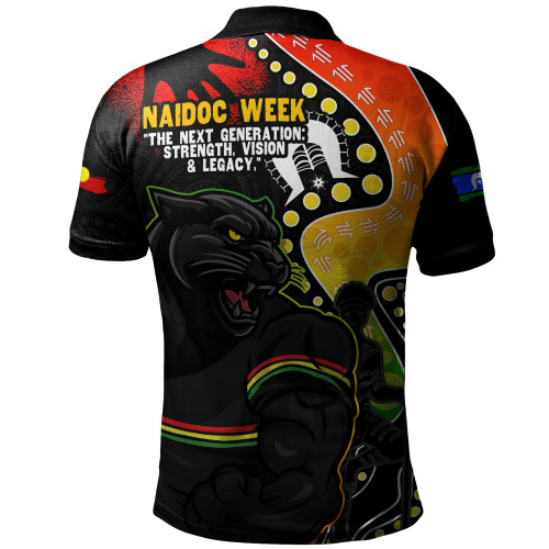 Penrith Panthers Polo Shirt NAIDOC Indigenous Warrior Spirit