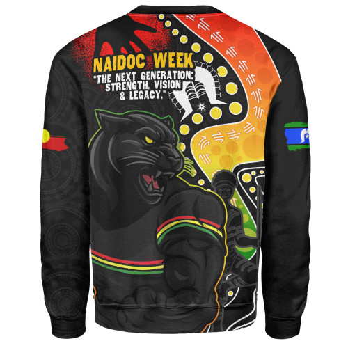 Penrith Panthers Sweatshirt NAIDOC Indigenous Warrior Spirit Penrith Panthers Sweatshirt NAIDOC Indigenous Warrior Spirit