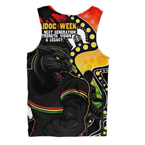 Penrith Panthers Men Singlet NAIDOC Indigenous Warrior Spirit