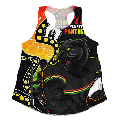 Penrith Panthers Women Racerback Singlet NAIDOC Indigenous Warrior Spirit