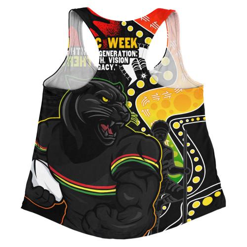 Penrith Panthers Women Racerback Singlet NAIDOC Indigenous Warrior Spirit