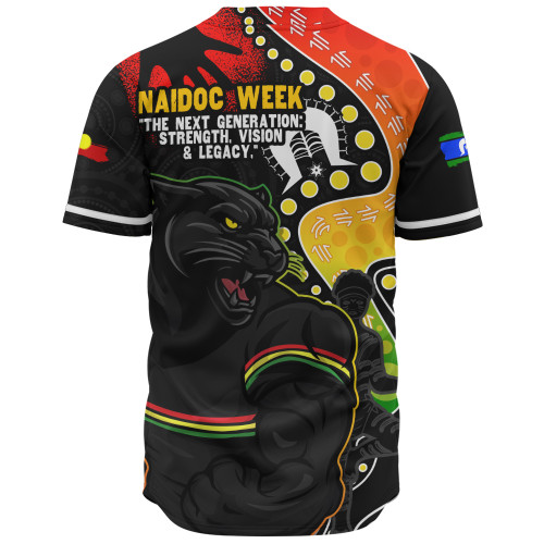 Penrith Panthers Baseball Shirt NAIDOC Indigenous Warrior Spirit